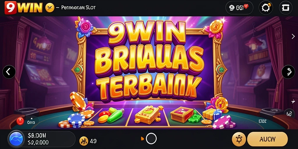 Screenshot utama 9WIN menampilkan antarmuka permainan Slot yang menarik.