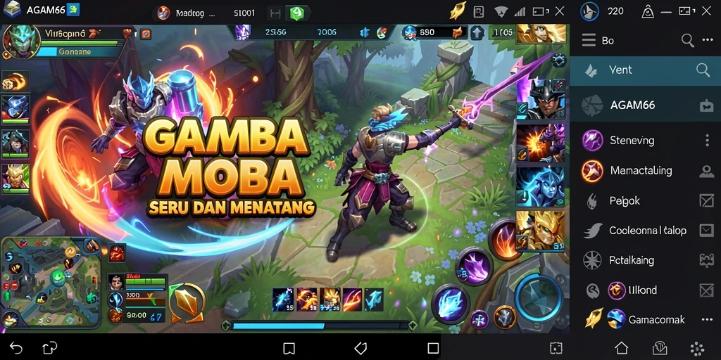 Tampilan gameplay AGAM66 yang sengit dan seru dengan karakter yang beraneka ragam.