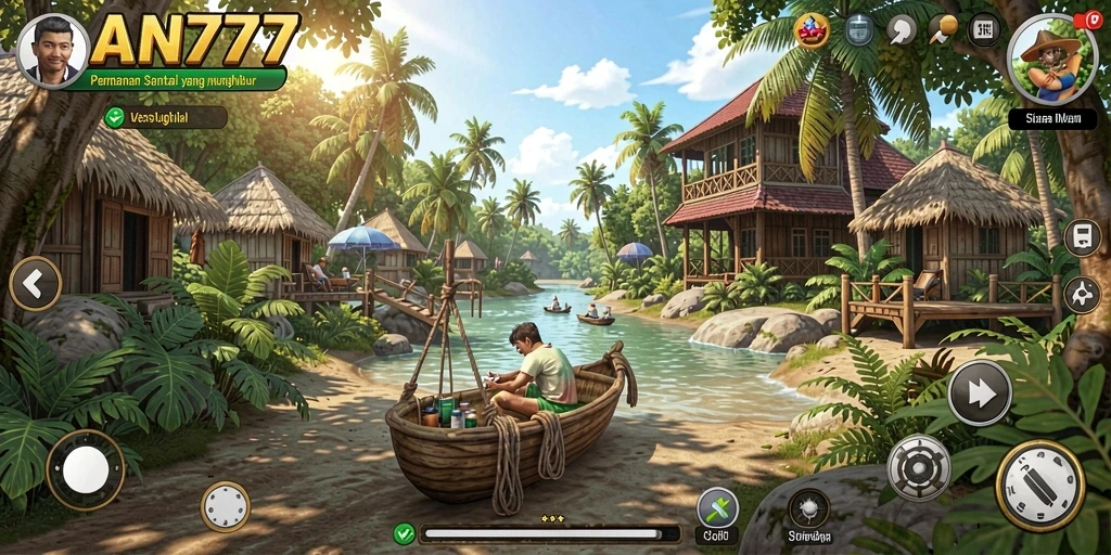 Tampilan game AN777 yang seru dan penuh warna.