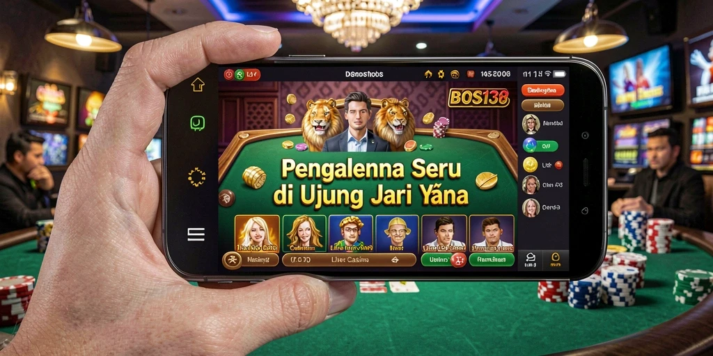 Tampilan menakjubkan dari gameplay Live Casino di BOS138.