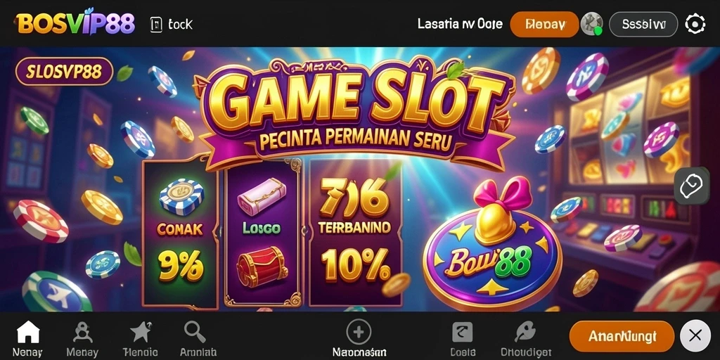 Tampilan gameplay seru di BOSVIP88 yang memikat pemain slot.
