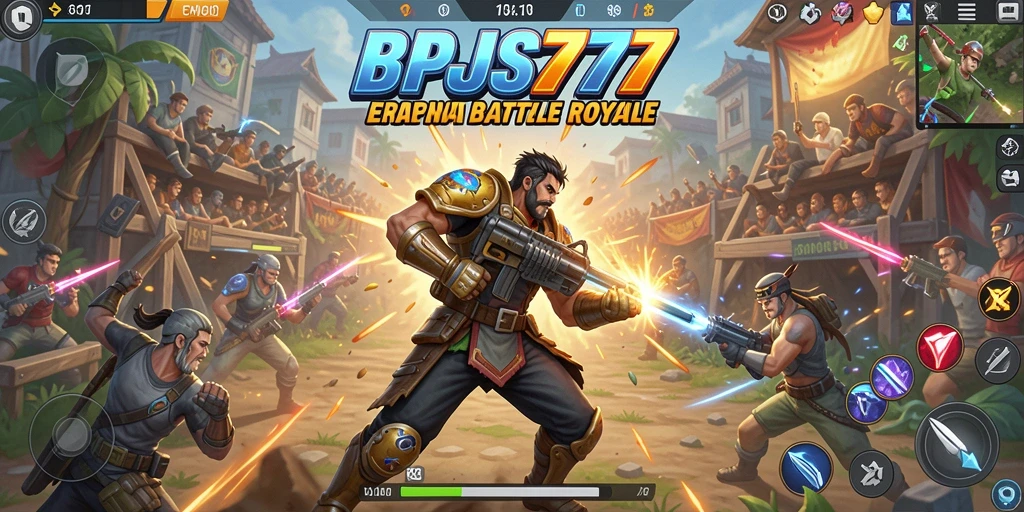 Gameplay mendebarkan dalam pertarungan Battle Royale di BPJS777.