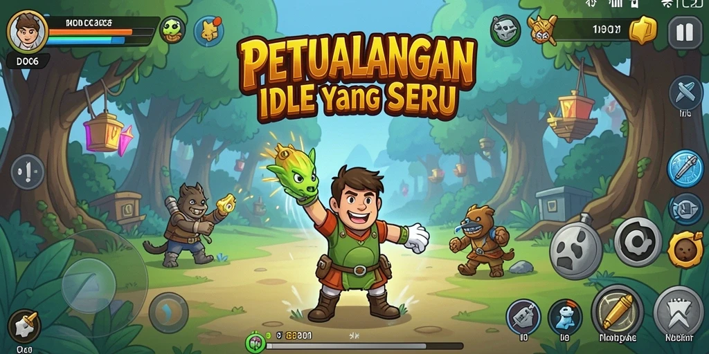 Screenshot dari gameplay D06 menampilkan karakter yang bekerja secara Idle.
