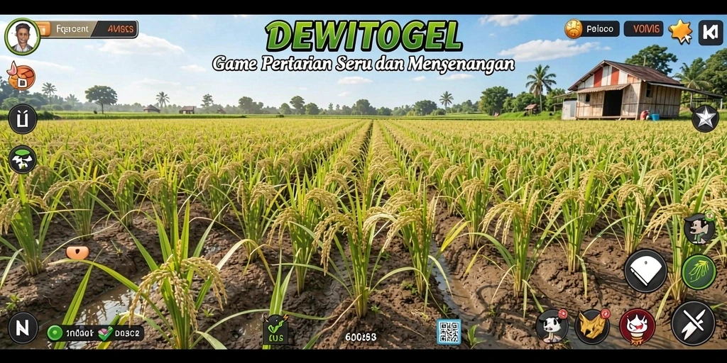 Tangkapan layar gameplay <strong>DEWITOGEL</strong> menampilkan aktivitas bertani yang seru.