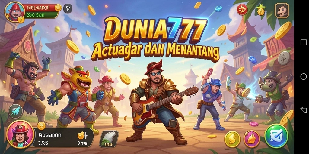 Screenshot DUNIA777 menampilkan aksi seru gameplay arcade.