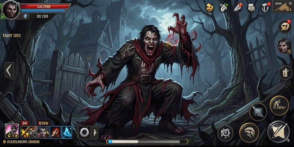 Screenshot gameplay GACOR88 menampilkan suasana Horror yang mencekam.