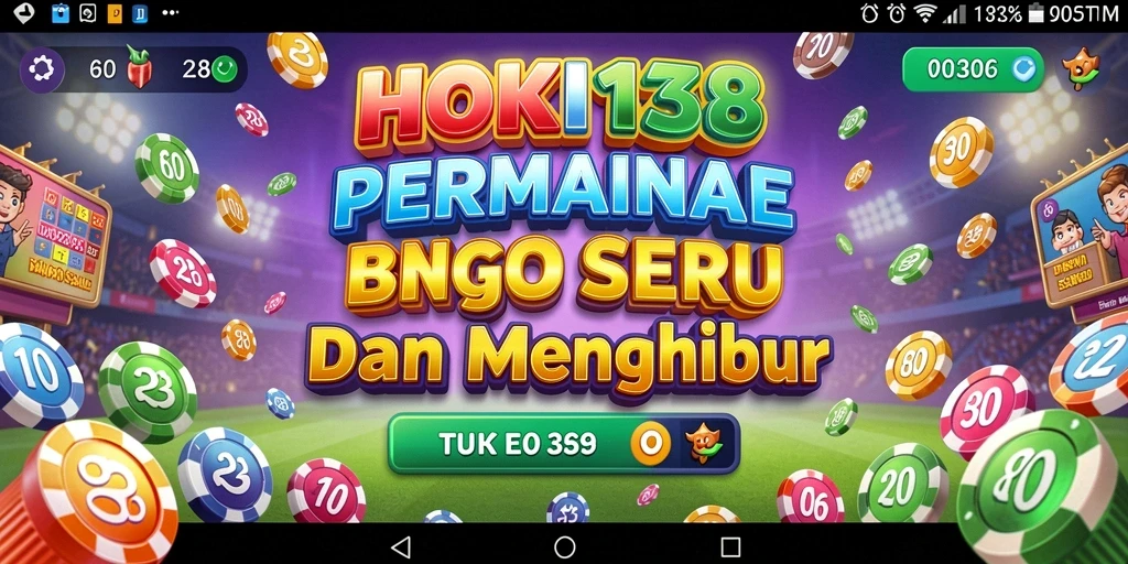 Tampilan permainan Bingo di HOKI138 yang seru dan interaktif.