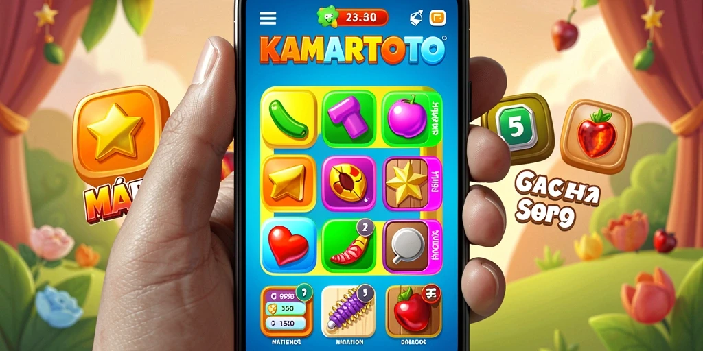 Tampilkan gameplay seru dari KAMARTOTO dengan kecocokan warna yang menarik.
