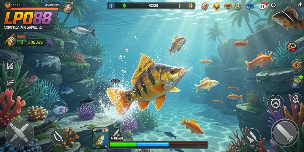 Tangkapan ikan yang megah dalam gameplay LPO88.