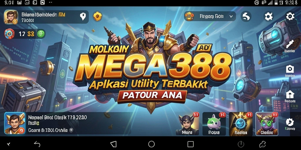 Tampilan antarmuka MEGA388 yang menarik dan fungsional.