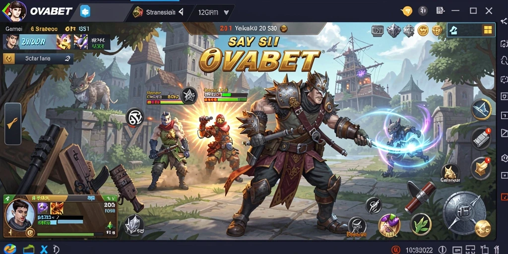 Tampilan gameplay OVABET yang menegangkan dan strategis.