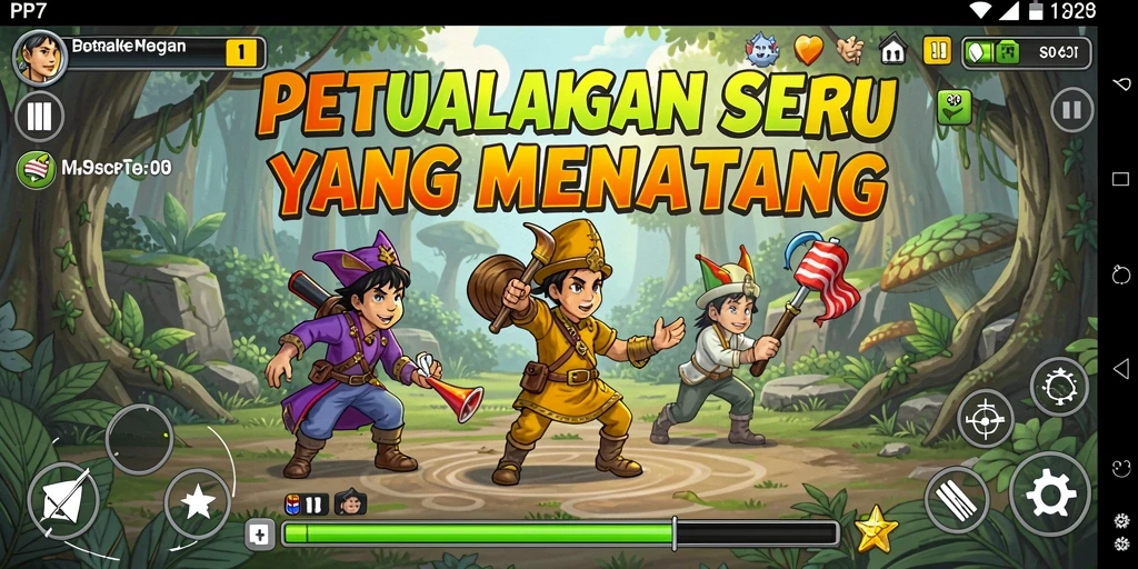 Screenshot menampilkan gameplay seru dalam dunia petualangan.