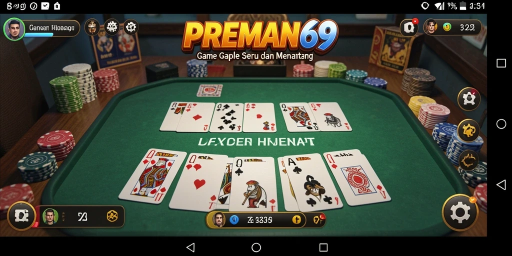 Screenshot gameplay Gaple yang menyenangkan dan kompetitif.