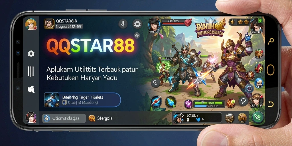 Tampilan antarmuka utama QQSTAR88 dengan fitur-fitur produktivitas.