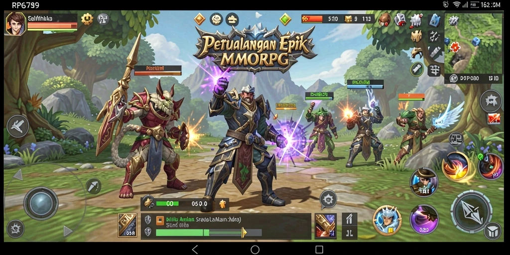 Tampilan gameplay menakjubkan dari RP6789 di dunia MMORPG.