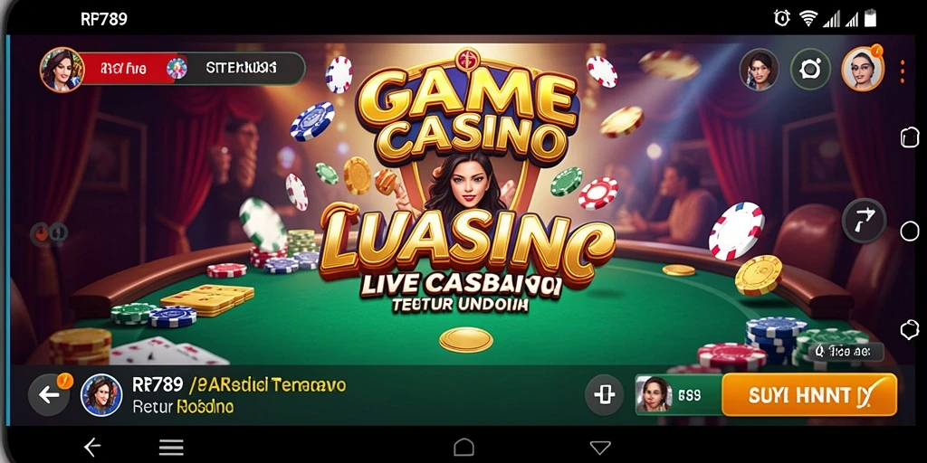 Tampilan gameplay Live Casino yang menegangkan dan interaktif di RR789.