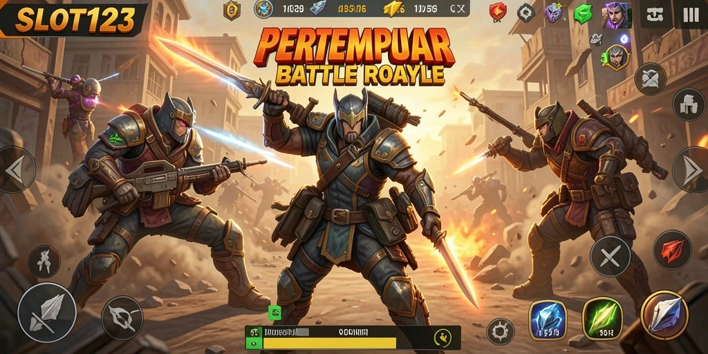 Tampilan menarik saat pertempuran intens di SLOT123.