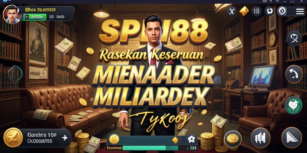 Tampilan antarmuka gameplay Tycoon yang menarik di SPN88.