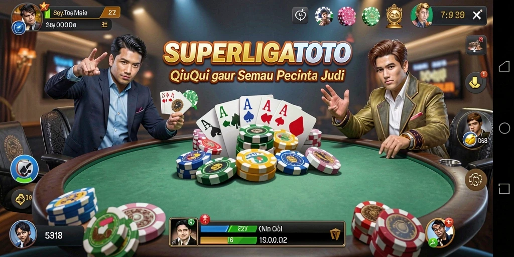 Screenshot utama gameplay QiuQiu di SUPERLIGATOTO.